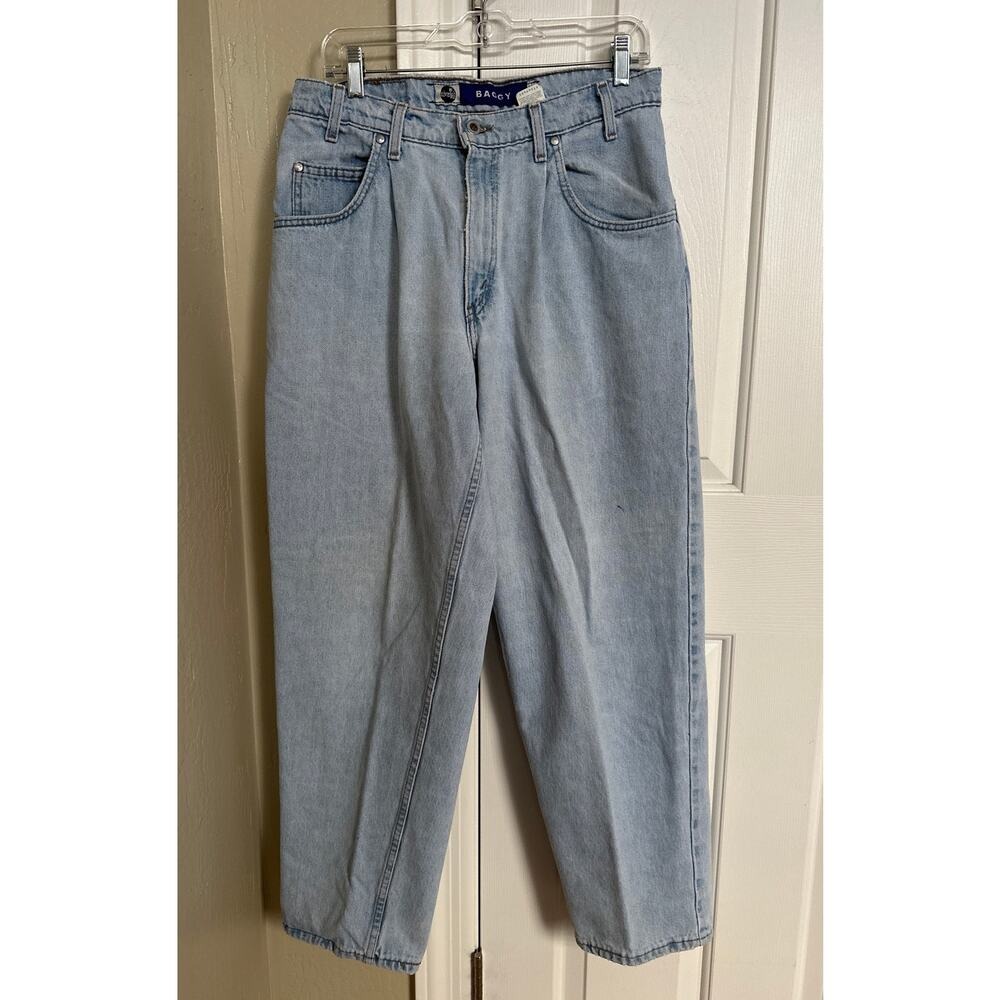 Vintage 90s Levi's Silvertab Baggy Fit Jeans Light Wash Made In Usa 33x30
